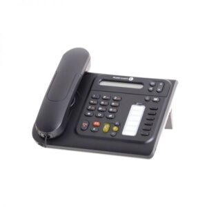Product image of Alcatel-Lucent 3GV28115UC phone set with Smart display module, Urban Grey, and programmable keys
