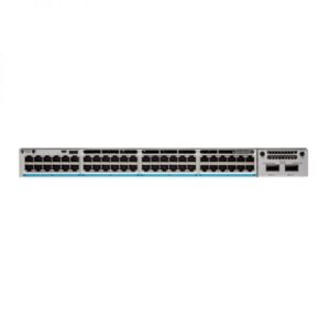 Cisco Catalyst 9300 Series Switch image, model C9300-48P-A, high-density PoE+ ports, optimized performance