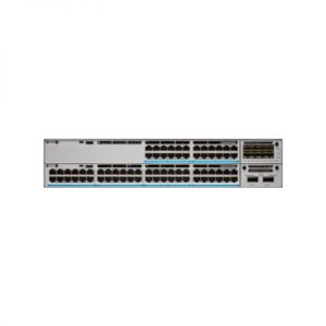 Cisco Catalyst 9300L-48UXG-4X-A switch featuring 48 UPoE ports, security & IoT readiness, and 4 10G uplinks for advanced networking.