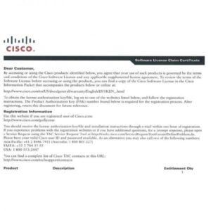 Cisco Nexus 9300 switch license N93-LAN1K9=, advanced networking L3 features