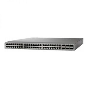 Cisco N9K-C93108TC-FX switch product image depicting ports and model specification