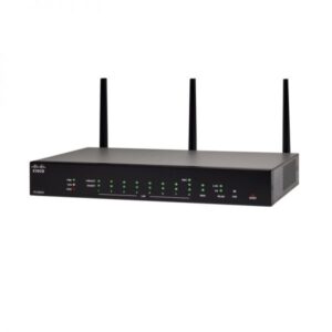 Cisco RV260W Wireless-AC VPN Router front angle view with ports - Secure network connectivity and high-speed wireless access