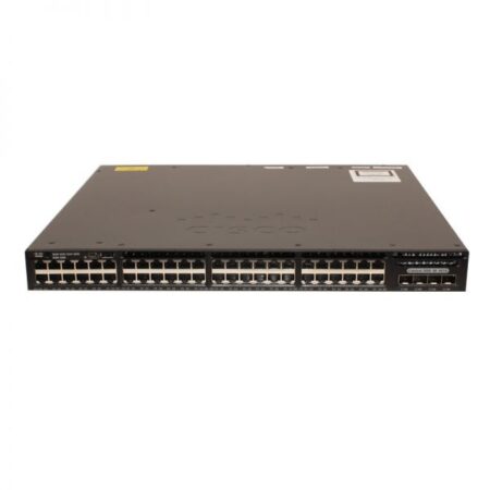 Image of Cisco Catalyst WS-C3650-48TS-L, a stackable enterprise-class switch with 48 GbE ports and 1G SFP uplinks.