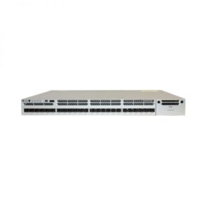 Cisco Catalyst 3850 WS-C3850-24XS-S front panel with ports, status LEDs, and USB Type A storage port