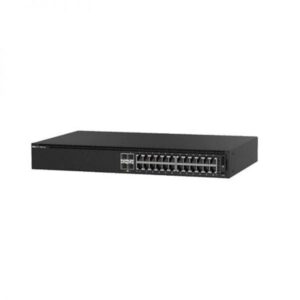 Dell EMC PowerSwitch N3248TE-ON switch with ports labeled, high-speed networking, enterprise solutions.