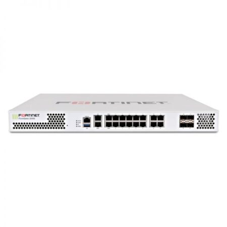 Fortinet FG-200E firewall, middle-range NGFW device, multiple GE ports and SPU NP6Lite hardware acceleration