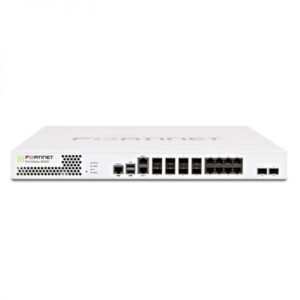 Fortinet FG-600D firewall hardware with ASE FortiCare and FortiGuard logos and icons