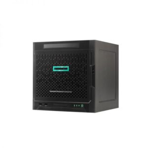 Image showing HPE ProLiant MicroServer Gen10 P04923-001, 4-core Server with 8GB RAM and 4 LFF-NHP drive bays.