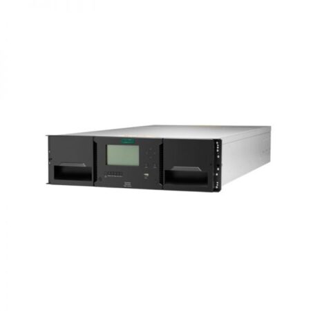 HPE StoreEver MSL3040 Tape Storage Library module image with scalable backup solution description.