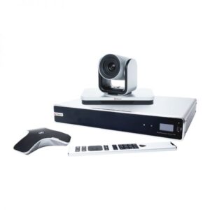 Polycom G550-1080P video conferencing system with 12x zoom camera and omnidirectional mic in a meeting room