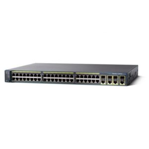 Cisco Catalyst WS-C2960G-48TC-L switch front panel with Gigabit Ethernet ports and dual-purpose uplinks
