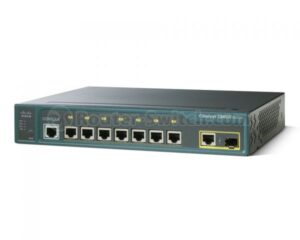 Cisco WS-C2960G-8TC-L Catalyst Switch front panel with ports and system indicators.