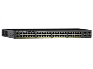 Cisco Catalyst 2960X-48TS-L switch front panel with Ethernet and SFP ports