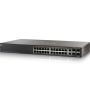 Cisco SG550X-24MPP Stackable Managed Switch highlighting 24 Gigabit Ethernet ports and advanced networking features
