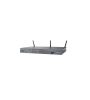 Cisco 881 Ethernet Security Router model CISCO881W-GN-E-K9 with 802.11n wireless - front and angle view