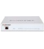 Fortinet FortiGate 80E device, showing 14 GE RJ45 ports and SFP slots, optimized for SMB network security