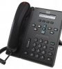 Cisco 6921 IP phone image, showcasing model, two-line support, eco-friendly design