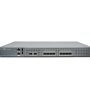Juniper SRX4100 Service Gateway Product Image: Front View Featuring 8x10GE Ports, Dual AC PSUs, and LEDs