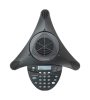 Polycom SoundStation 2 conference phone with display on table, suited for medium meeting room